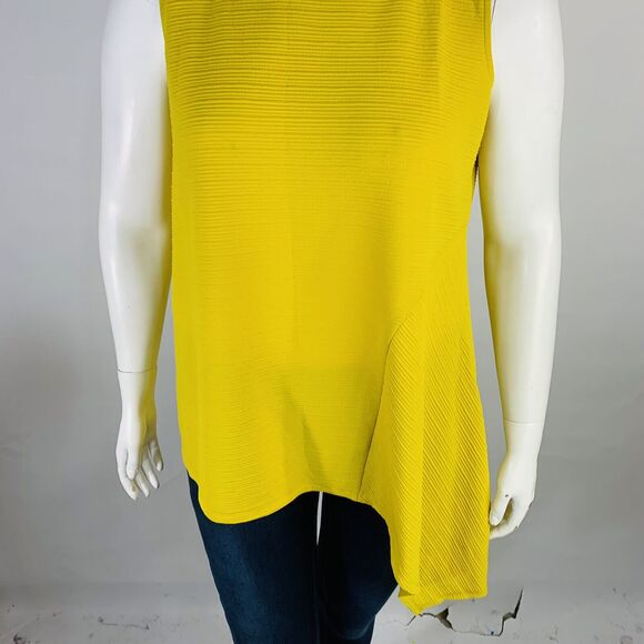 New Alfani Womans Sz 1X Blouse Asymmetrical Ribbed Shell Pullover Top Shirt NWT - Picture 4 of 8